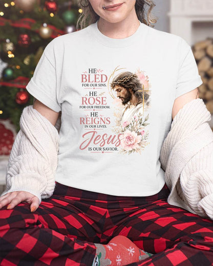 JESUS IS OUR SAVIOR - CHRISTIAN T-SHIRT - FOR WOMEN Virgo00