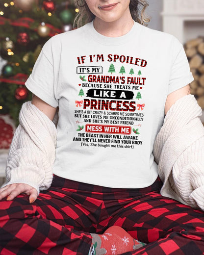 CHRISTMAX T-SHRIT FOR GRANDDAUGHTER - GIFT FROM GRANDMA - virgo00