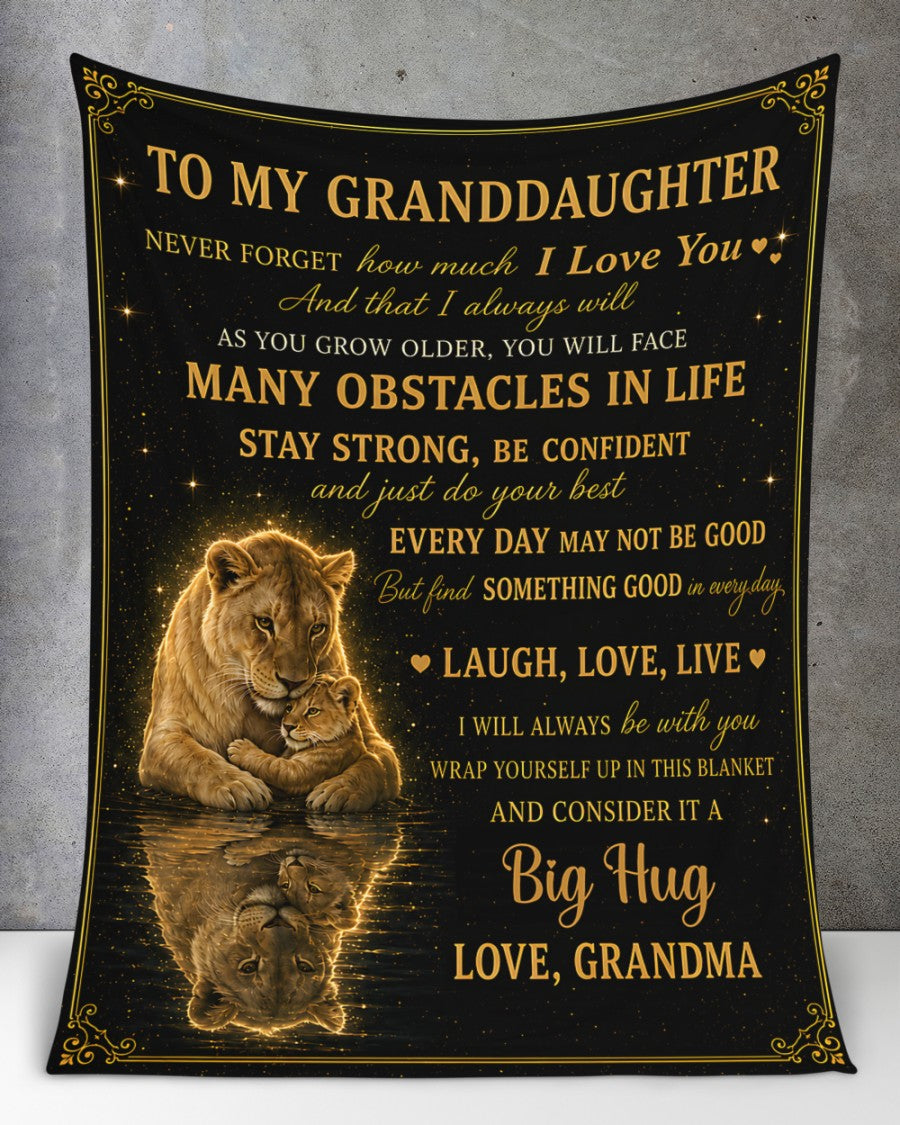 BLANKET FOR GRANDDAUGHTER – COMFORT & WARMTH GIFT FROM GRANDMA  (SKU2607-130)