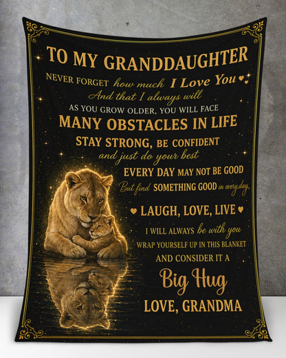 BLANKET FOR GRANDDAUGHTER – COMFORT & WARMTH GIFT FROM GRANDMA  (SKU2607-130)