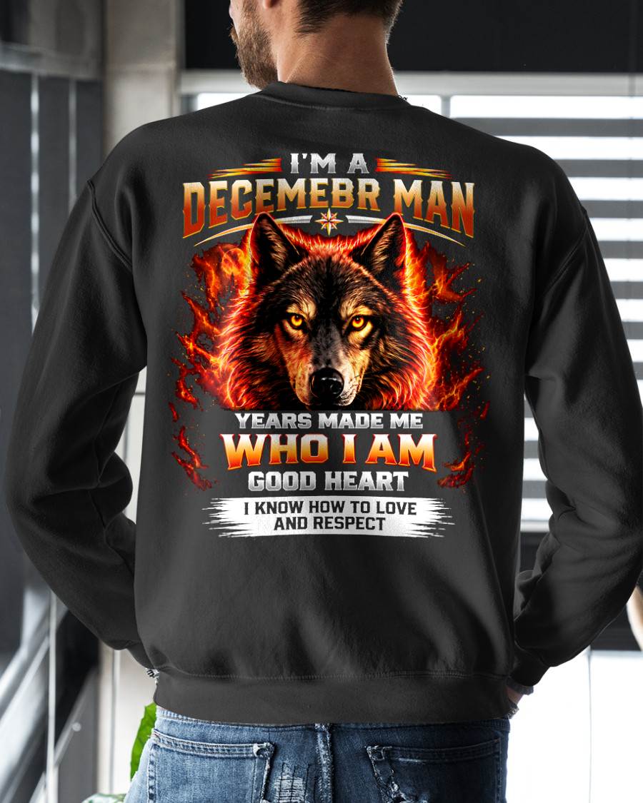 DECEMBER SHIRT I Know How To Love And Respect - For Men - Virgo12 (SKU2609-291-12)