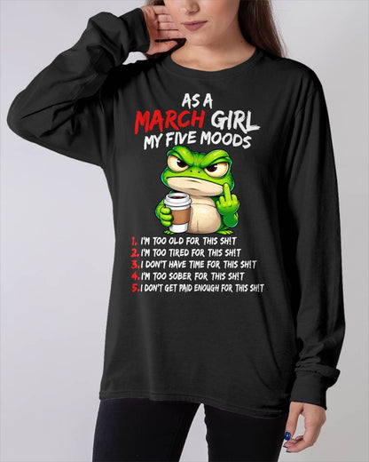 MARCH SHIRT March Girl, My 5 Moods - For Women - Virgo03 (SKU2610-03-03)
