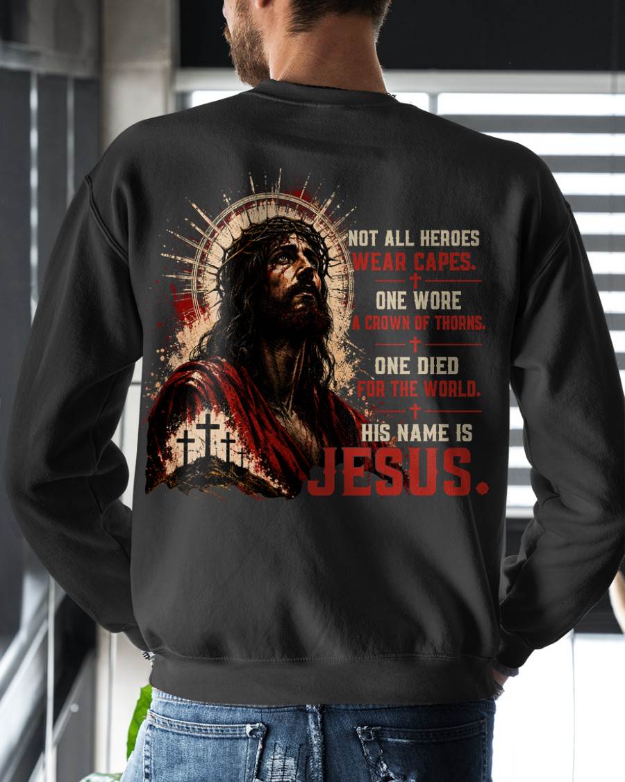 Christian T-Shirt His name is Jesus - For Men - Virgo00 (SKU2608-16)