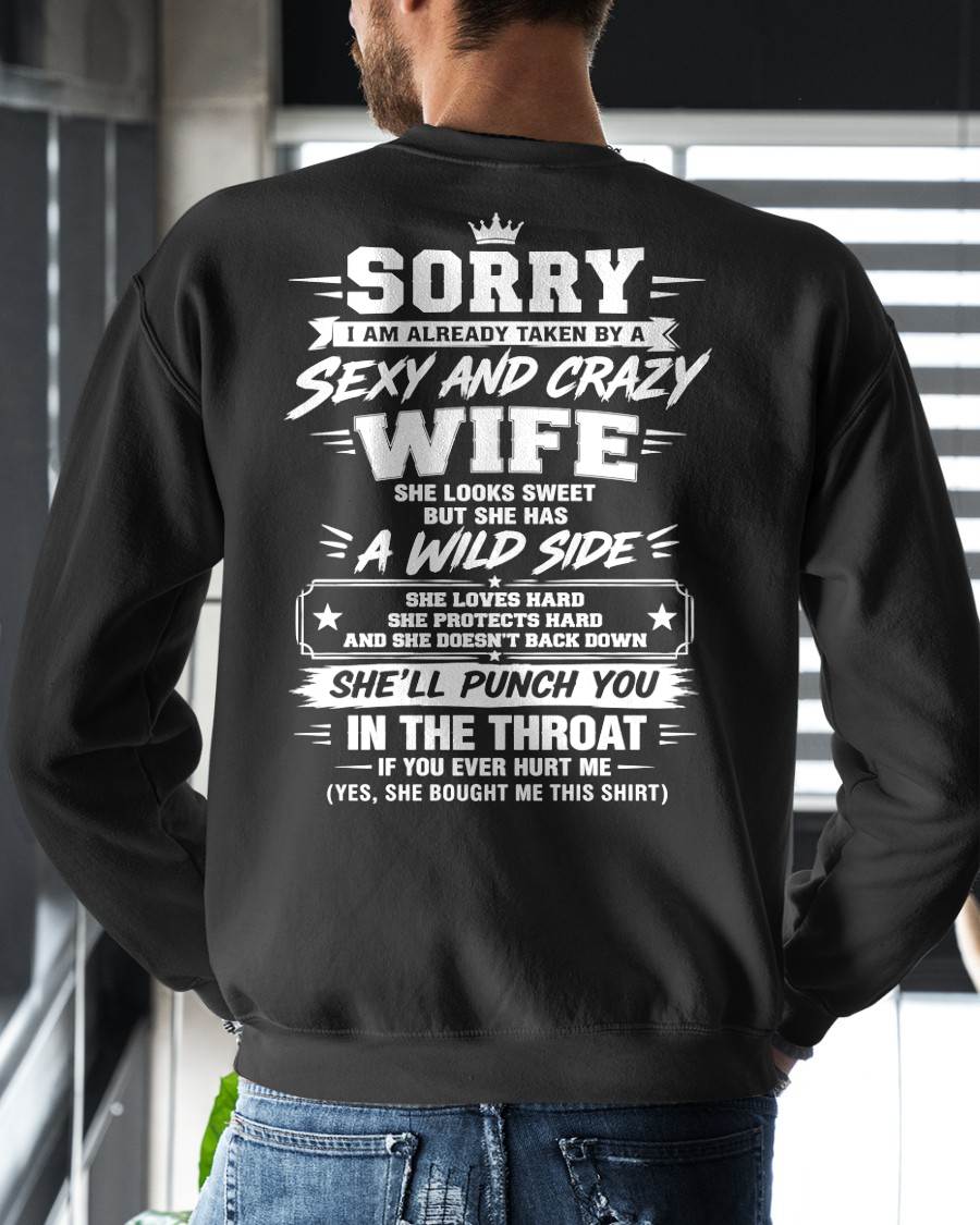 SHIRT Sexy And Crazy Wife - To Wife - From Husband - Virgo00 (SKU2609-257)