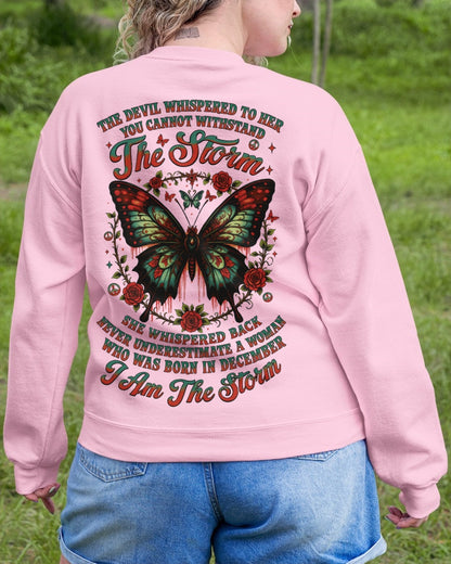The Devil Whispered to Her – I Am the Storm December Woman Shirt - Virgo12 FMA (SKU10-72-12)