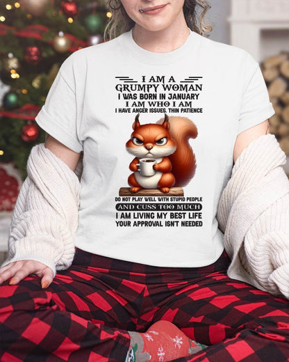 I AM A GRUMPY WOMAN, I WAS BORN IN JANUARY - Virgo01 - FMA (SKU09-07-01)