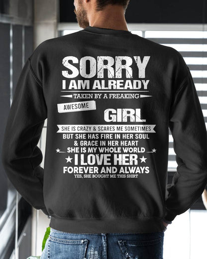 SORRY I AM ALREADY TAKEN BY A FREAKING AWESOME GIRL - FROM WIFE - virgo00 (SKU12-298-00)