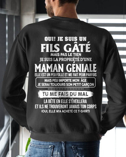 T-SHIRT, JE SUIS UN FILS GÂTÉ - DE MAMAN À SON FILS - VIRGO00 (SKU2606-225-00)