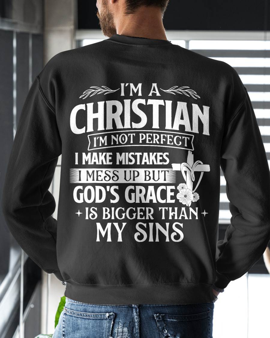 I'm A Christian I'm Not Perfect I Make Mistakes - Religious T-Shirt - For Men - Virgo00 (SKU2807-NI-10)