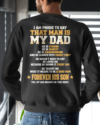 SHIRT That Man Is My Dad - From Dad - To Son - Virgo00 (SKU2609-80)