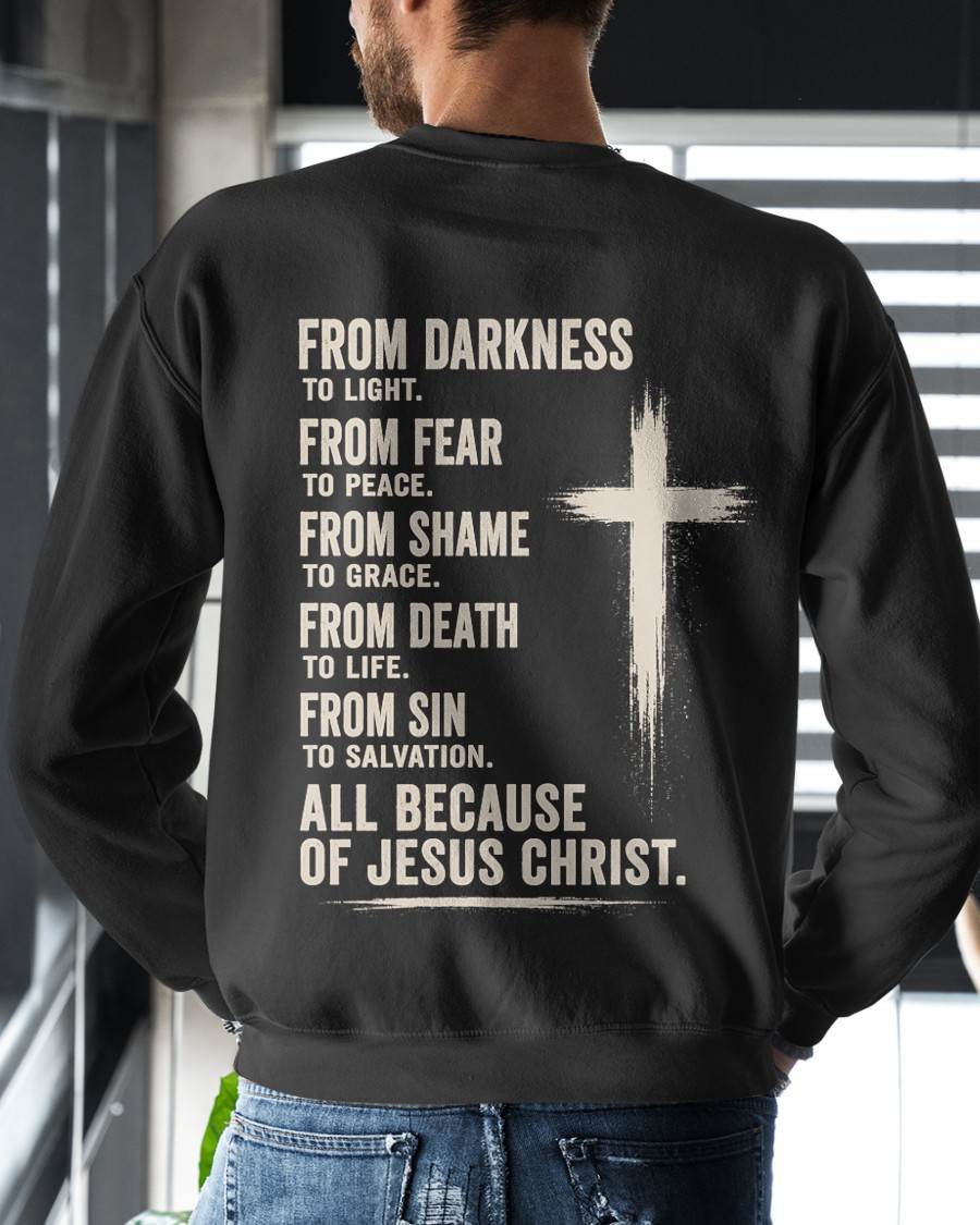 Christian T-Shirt From Darkness... - For Men - Virgo00 (SKU2607-334)