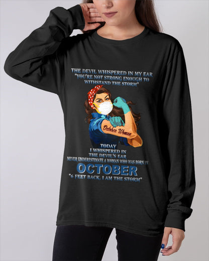 Never Underestimate A Woman Born In October – October Woman “I Am The Storm” - FMA / Virgo10 (SKU12-322-10)