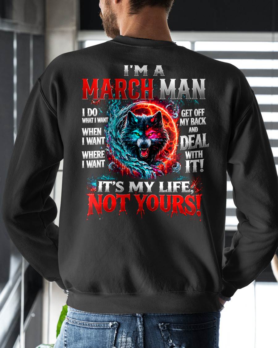 MARCH SHIRT It's My Life, Not Yours - For Men - Virgo03 (SKU2609-331-03)