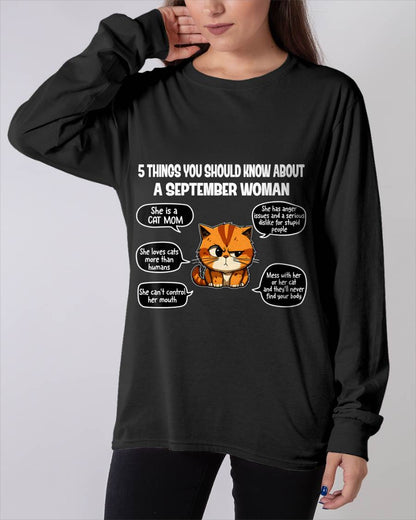 SEPTEMBER SHIRT, 5 THINGS YOU SHOULD KNOW ABOUT THIS WOMAN - Virgo09 (SKU2604-312-09)