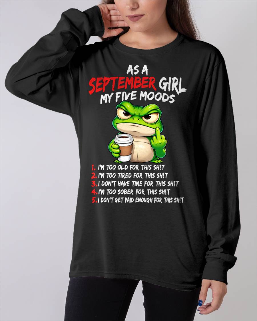 SEPTEMBER SHIRT September Girl, My 5 Moods - For Women - Virgo09 (SKU2610-03-09)