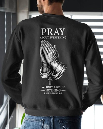 Christian T-Shirt Pray About Everything - For Men - Virgo00 (SKU2607-335)