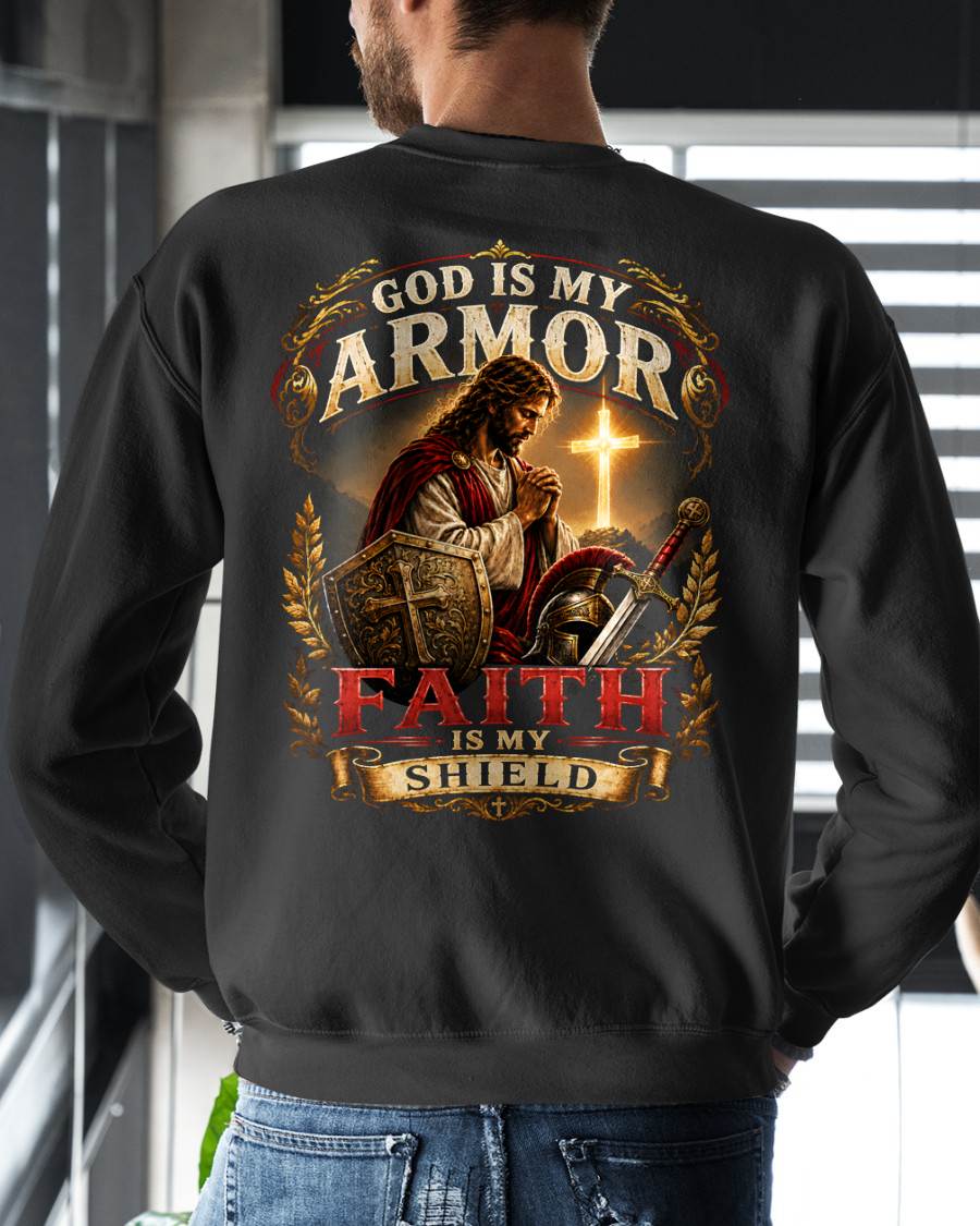 CHRISTIAN T-SHIRT God is my Armor - For Men - Virgo00 (SKU2608-174)