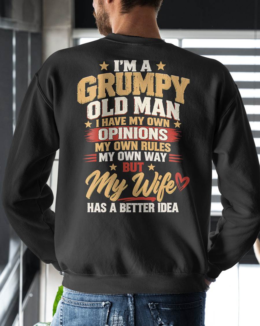SHIRT I'm A Grumpy Old Man - For Men - Virgo00 (SKU2609-237)