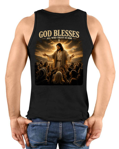 CHRISTIAN T-SHIRT God Blesses - For Men - Virgo00 (SKU2608-105)