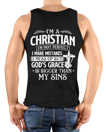 I'm A Christian I'm Not Perfect I Make Mistakes - Religious T-Shirt - For Men - Virgo00 (SKU2807-NI-10)