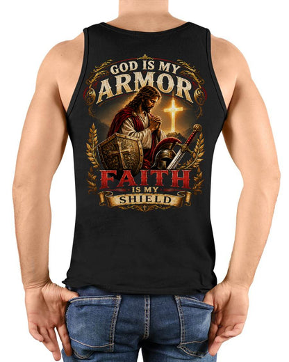 CHRISTIAN T-SHIRT God is my Armor - For Men - Virgo00 (SKU2608-174)