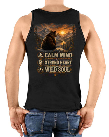 PET SHIRT Calm,Strong,Wild - For Men - Virgo00 (SKU2608-374)