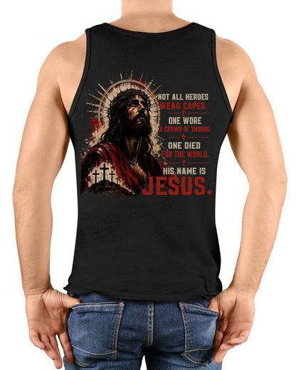 Christian T-Shirt His name is Jesus - For Men - Virgo00 (SKU2608-16)