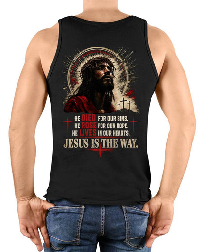 Christian T-Shirt Jesus is the Way - For Men - Virgo00 (SKU2608-06)