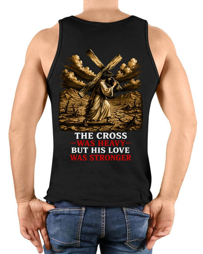 Christian T-Shirt His love was stronger - For Men - Virgo00 (SKU2608-42)