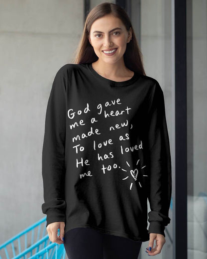 God gave me a heart T-Shirt- For Women - Virgo00 (SKU2607-317)