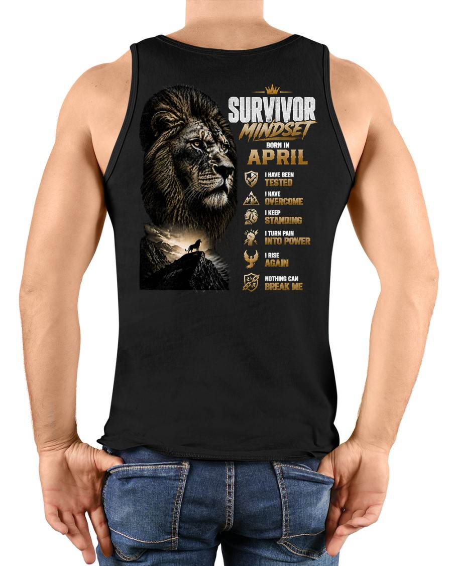 APRIL SHIRT Survivor Mindset - For Men - Virgo04 (SKU2608-659-04)