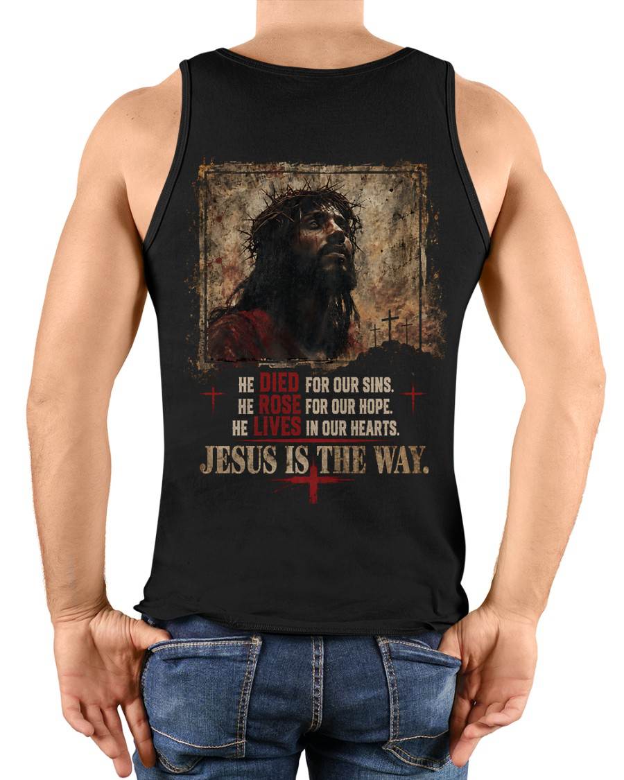 Jesus, God is the way T-Shirt - For Men - Virgo00 (SKU2607-313)