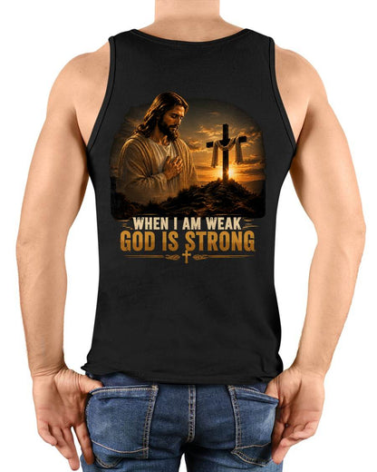 CHRISTIAN T-SHIRT God is Strong - For Men - Virgo00 (SKU2608-103)