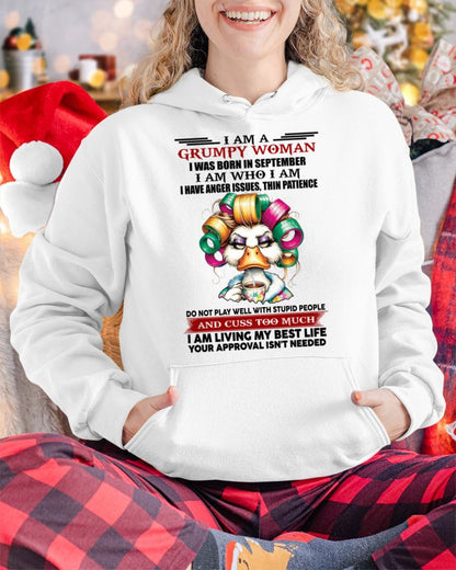 SEPTEMBER - GRUMPY WOMAN - BIRTHDAY SHIRT FOR WOMEN - FMA / Virgo09 (SKU26T-01-22-09)
