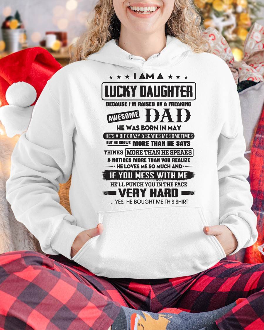 May - Lucky Daughter of Awesome Dad - Perfect Gift For Daughter From Dad - Virgo05 (SKU08-47-05)