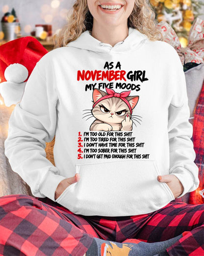 NOVEMBER SHIRT November Girl, My 5 Moods - For Women - Virgo11 (SKU2610-164-11)