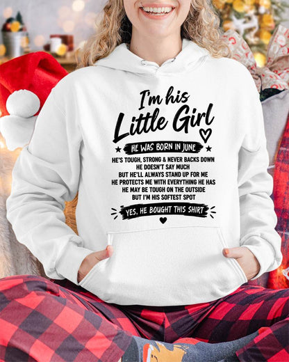 JUNE SHIRT I'm His Little Girl - From Grandpa - To Granddaughter - Virgo06 (SKU2609-169-06)