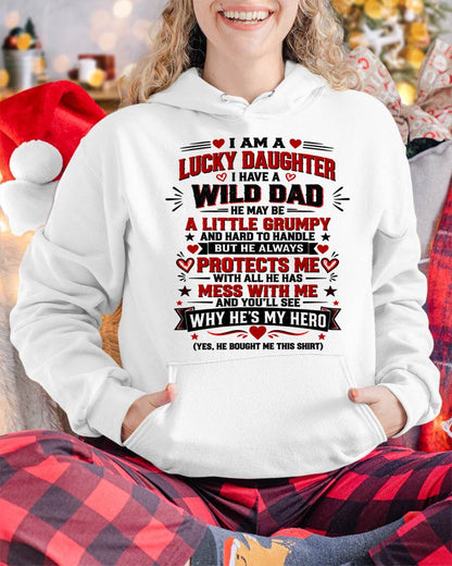 SHIRT I'm A Lucky Daughter - From Dad - To Daughter - Virgo00 (SKU2609-240)
