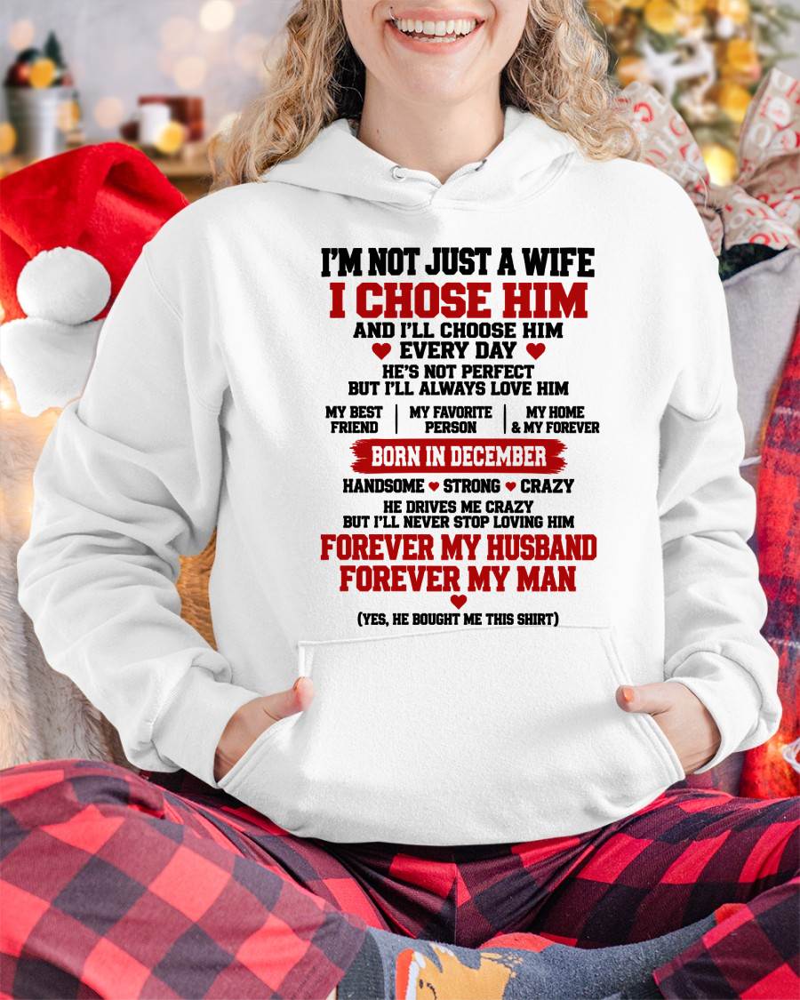 DECEMBER SHIRT I'M NOT JUST A WIFE - FROM HUSBAND - TO MY WIFE - Virgo12 (SKU2609-78-12)