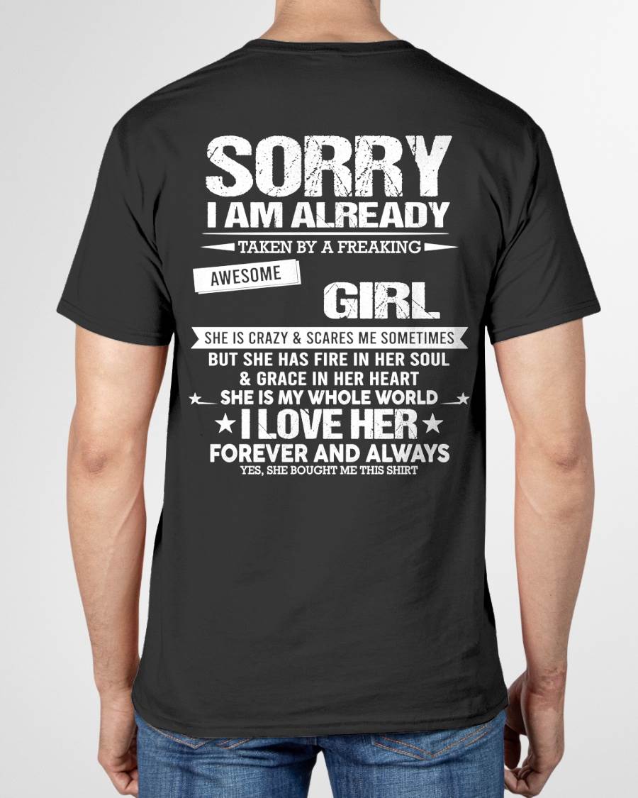 SORRY I AM ALREADY TAKEN BY A FREAKING AWESOME GIRL - FROM WIFE - virgo00 (SKU12-298-00)