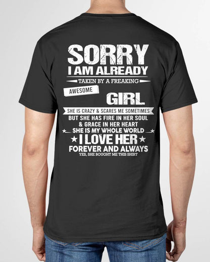 SORRY I AM ALREADY TAKEN BY A FREAKING AWESOME GIRL - FROM WIFE - virgo00 (SKU12-298-00)
