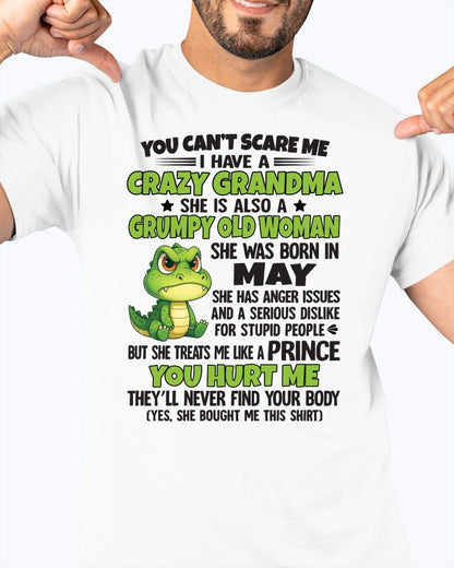 MAY - YOU CAN'T SCARE ME - FOR GRANDSON - GIFT FROM GRANDMA - virgo05 (SKU09-85-05)