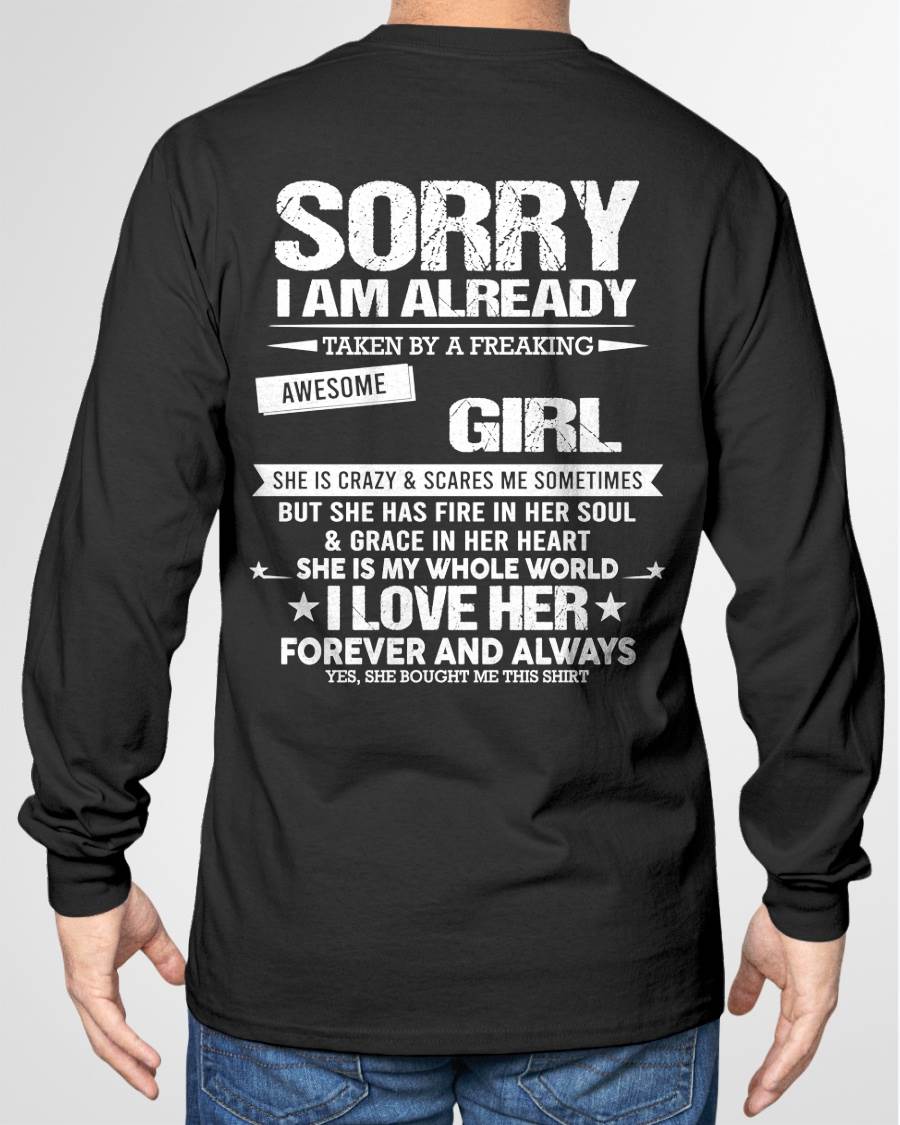 SORRY I AM ALREADY TAKEN BY A FREAKING AWESOME GIRL - FROM WIFE - virgo00 (SKU12-298-00)