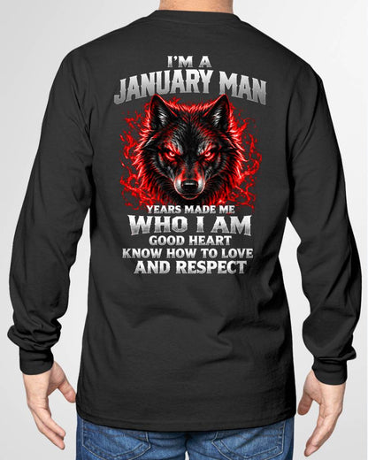 JANUARY SHIRT I Know How To Love And Respect - For Men - Virgo01 (SKU2610-186-01)
