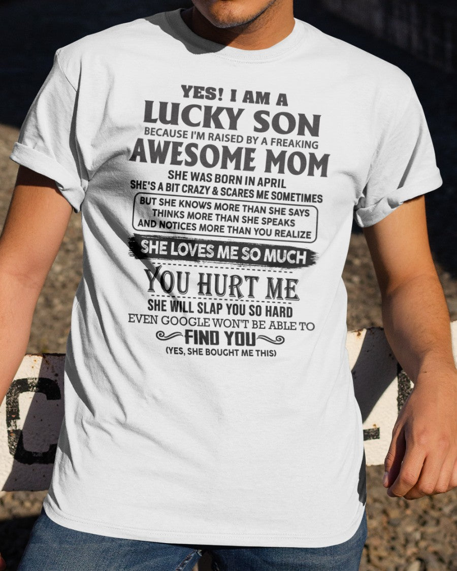 April - Awesome Mom - Perfect Gift For Your Son From Mom - virgo04 (SKU-LKW-04)