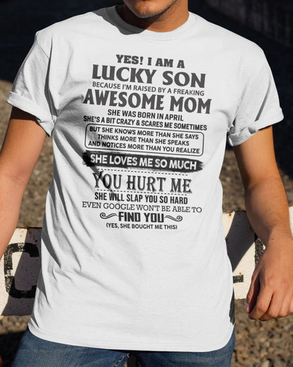 April - Awesome Mom - Perfect Gift For Your Son From Mom - virgo04 (SKU-LKW-04)