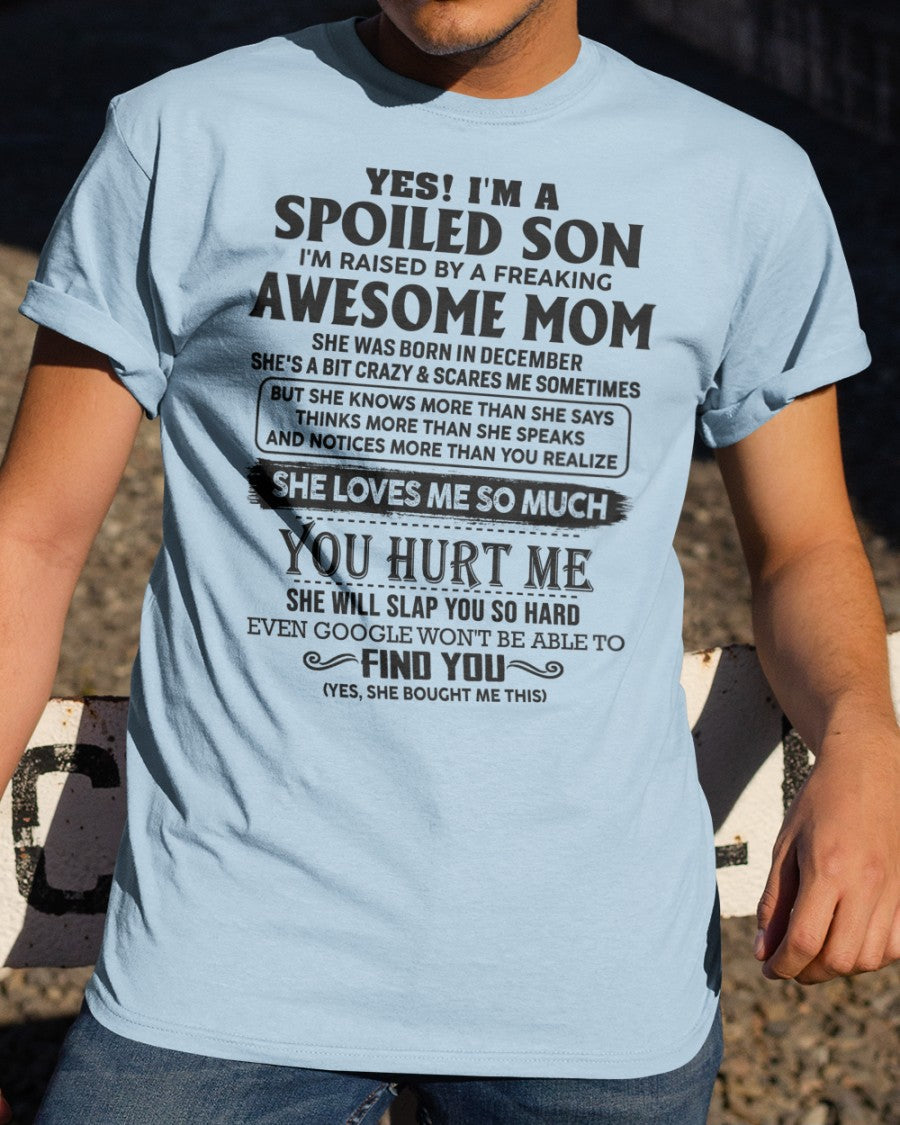 December - Awesome Mom - Perfect gift for your son from Mom - virgo12 (SKU-SPW-12)