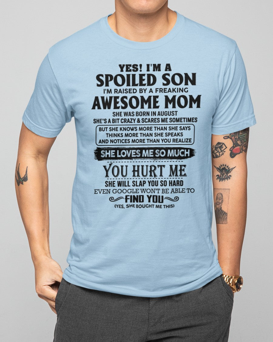 August - Awesome Mom - Perfect Gift For Son From Mom - virgo08 (SKU-SPW-08)