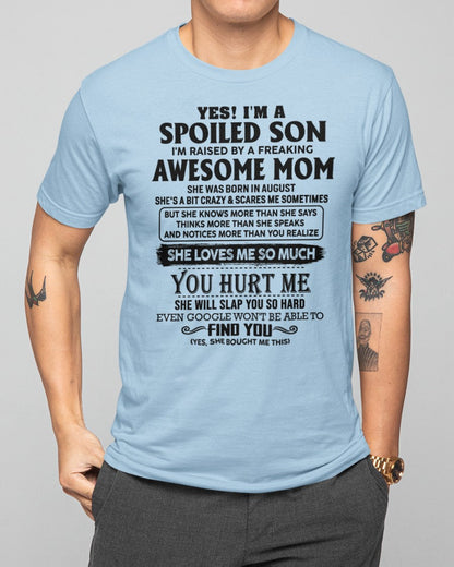 August - Awesome Mom - Perfect Gift For Son From Mom - virgo08 (SKU-SPW-08)