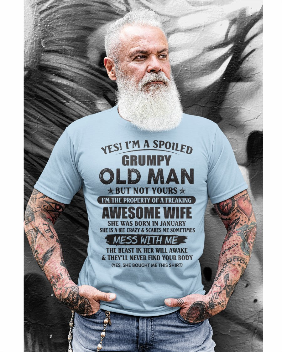 Awesome wife January - Perfect gift for your husband from wife - Virgo01 (SKU96-68-01)